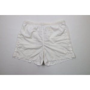 Vintage 90s Lotto Mens Size 2XL XXL Spell Out Lined Soccer Tennis Shorts White